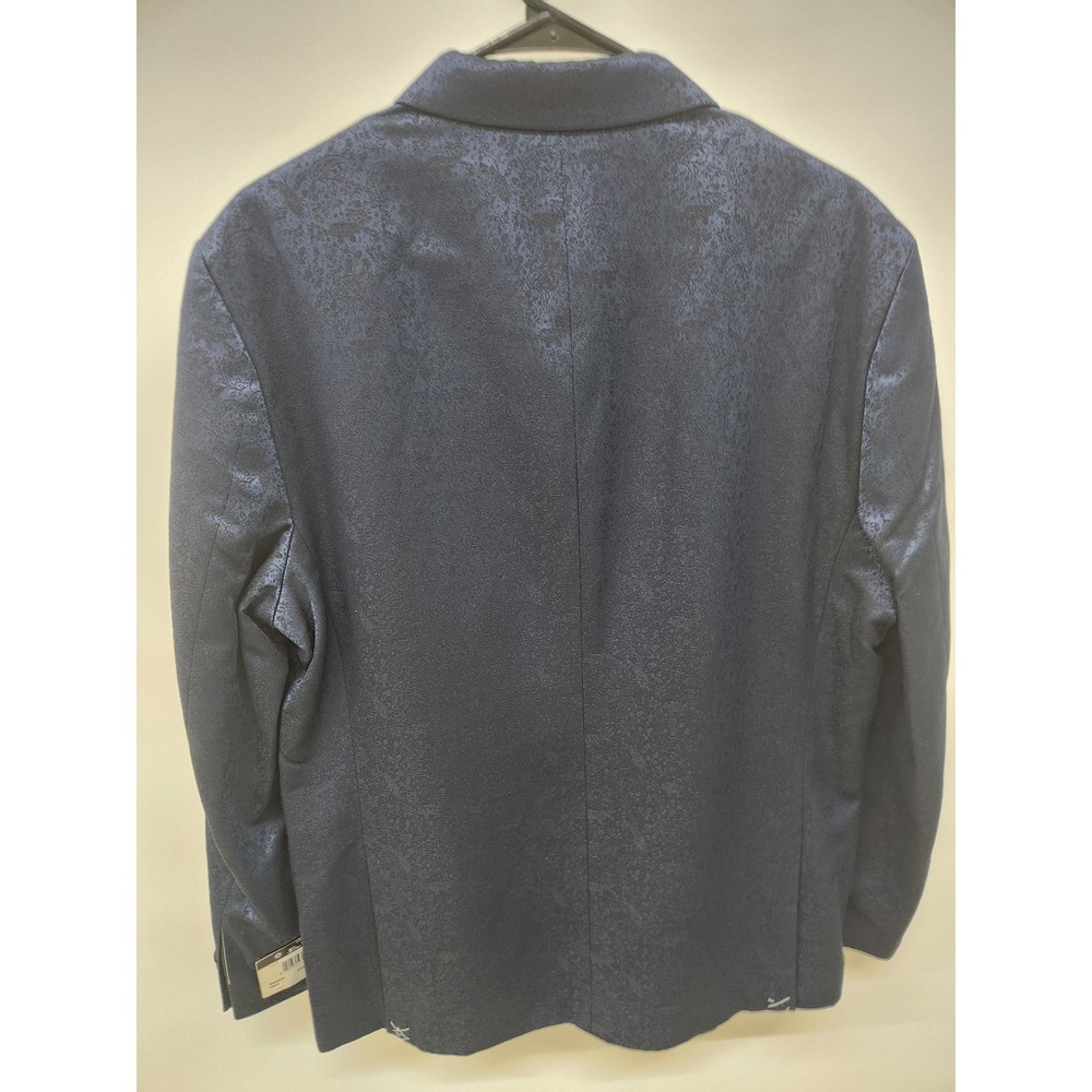 NWT Ben Sherman Mens Navy Paisley Jacquard Tuxedo Blazer - Picture 5 of 5